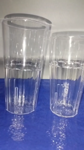 6 PCS ACRYLIC TUMBLER REUSABLE ACRYLYC CUPS CLEAR PLASTIC FASTFOOD TUMBLER/PARTY CUPS/BASO/GLASSWARE/DRINKWARE