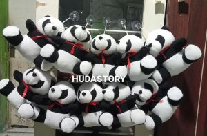 BONEKA HIASAN GANTUNGAN KACA MOBIL PANDA HITAM PUTIH
