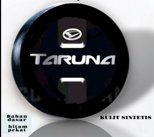 cover sarung ban serep TARUNA anti air bahan kulit sintetis warna hitam pekat
