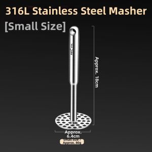 AKL | Stainless Steel Masher Potato Press