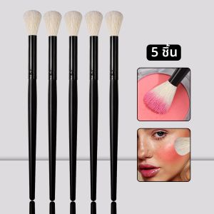 แปรงแต่งหน้าสําหรับผู้เริ่มต้นอเนกประสงค์แบบนุ่ม 5 ชุด แปรงเน้นข้อความ แปรงรอยเปื้อนใบหน้า เครื่องมือเสริมความงามแบบพกพา
