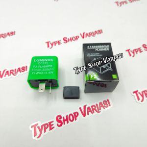 Flasher Luminos Lampu Relay Sein Untuk Atur Kecepatan Kedip Universal - Flaser Sen Luminos - COD Promo