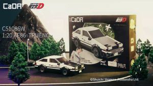 CaDA Initial D Takumi Fujiwara Toyota AE86 Trueno Brick DIY Brick R/C+APP Control 1:20 Scale RC Vehicles Set C51086W