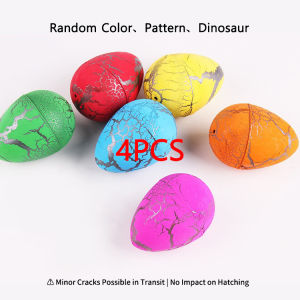 XDR | 4PCS Big Size Magic Crack & Hatching Dinosaur Eggs Water Grow Animal Novelty Educational Science Toy for Kids Birthday Gift