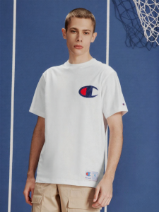 Champion | Couples Short Sleeve T-Shirt with Embroidery Casual Sportswear