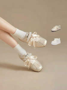 Agsdon | Water-resistant Satin Mary Jane Sneakers Autumn