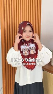 Kerudung Instan Anak Labubu Hijab Instan Anak Jilbab Bergo Daniza By Kalishaofficial