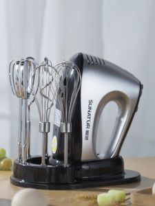 300W High Power Hand Mixer 5-Speed Handheld Blender Electric Egg Beater Kitchen Cake Cream Butter Whisk