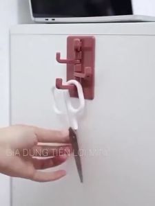 Móc Treo Đồ Hình Cây Thông Đa Năng 4 Chấu Treo Chìa Khóa Vật Dụng - Dán Tường Tiện Lợi