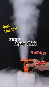 Quạt Đeo Hông Quạt Điều Hòa Đeo Thắt Lưng Kiêm Sạc Dự Phòng Pin Chuẩn 12.000mAh Có Màn Hình LCD Đèn Pin