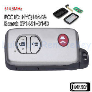 3 / 4 Buttons Smart Remote Key Fob 314.3MHz for Toyota Highlander RAV4 Avalon Camry Corolla Board: 271451-0140 FCC ID: HYQ14AAB