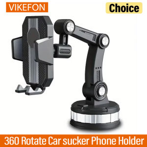 VIKEFON 360 Rotate Car Phone Holder Moblie Windshield Mount Stand For iPhone Samsung Xiaomi Hand Free Driving Car Phone Holder
