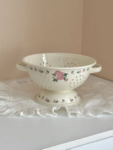 LAOMAI | Vintage French Enameled Fruits Basket