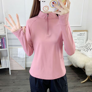 Outdoor Quick Dry Long Sleeve T-Shirt Womens Sportswear Hiking Mountain Climbing Sweat Absorbent Breathable Sun Protection Autumn