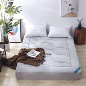 Aolwen Velvet Bedding Cover Pure Cotton Anti-Slip Thick Warm Coral Fleece Protector Cover for 1.8m Bed Autumn Winter Essential