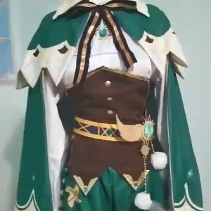 Venti Barbatos Cosplay Costume Uniform Anime Chinese Style Halloween Costumes wig For Women Game Windy Genshin Impact
