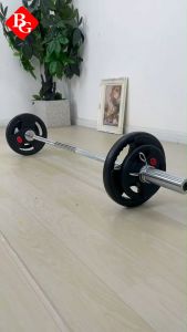 BG SPORT RUBBER COATED PLATE BARBELL / PIRINGAN BARBELL