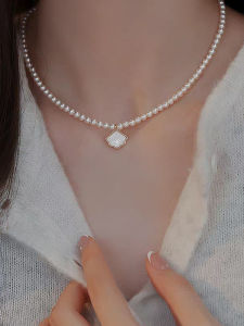 Thanh Lịch Vỏ Lớp Ngoài Vòng Cổ Ngọc Trai Cho Nữ Thời Trang/ Phong Cách Xương Khóa Chuỗi Mỹ Xiaomi Hạt Mẫu Mới Phụ Kiện Sáng Tạo Quà Tặng Thiết Kế Đồ Chơi