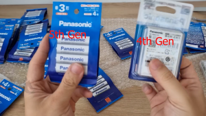 Pin sạc Panasonic Eneloop BK-3MCDK/4H Thế Hệ 5  2000Mah Chu Kỳ 2100 lần sạc Hàng Nội Địa Nhật Bản