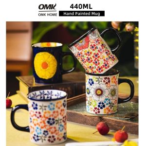 OMK Polish hand-painted 440ML Ceramic Mug Coffee cup