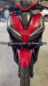 Motorcycle Winglet Universal Fairing Windshield Scooter Wings Kit Aerodynamic Winglets Spoiler Wing Modification Accessory  Aerodynamic Winglets Spoiler Wing Modification Accessory for Honda Click 125i 150 160 V1 V2  New Models Motorcycle Winglet Aerodyna