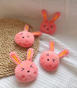 Pet Dog Plush Toy Baby Puppy Bell Shaking Sound Small Dog Cat Toys Soft Snug Assuring Plush Doll for All Stage Pets under 20kg