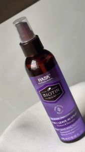 Xịt dưỡng tóc 5 trong 1 HASK Hair And Skin Kindness BIOTIN BOOST 175ml phục hồi tóc mỏng khô yếu làm dày mượt giảm gãy rụng của Mỹ