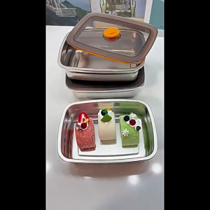CHOVY SUS 316 Stainless Steel Lunch Box Vacuum Food Container Lunch Box for adult Leak-proof Travel Lunch Box