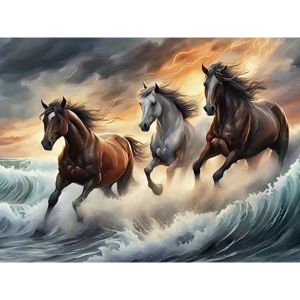 Serene Horse Wildlife Art Jigsaw Puzzle 500/1000/1200/2000PCS Relaxing Hobby Art Collectible Gift