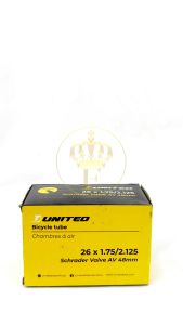 Ban Dalam Sepeda United 26 x 1.75-2.125 Pentil Besar Motor AV 48mm Schrader Valve Bicycle Empire