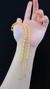 Hot Sale Pure 18K Saudi Gold Bracelet Happiness Lucky Brings Good Luck Fashion Jewelry Womens Bracelet for women