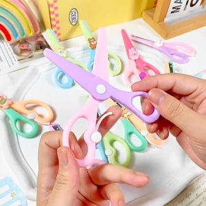 💎💫GROCELY💫💎 GUNTING DIY KARAKTER BONEKA LUCU / GUNTING AMAN DENGAN UJUNG PELINDUNG DAN KARAKTER BONEKA LUCU / GUNTING AESTHETIC / GUNTING WARNA PASTEL / GUNTING AMAN UNTUK ANAK-ANAK