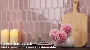 10PCS Premium 3D Trendy Self Adhesive Wall Sticker Tile Pattern Waterproof Wallpaper DIY Backsplsh For Home Apartment Renovation