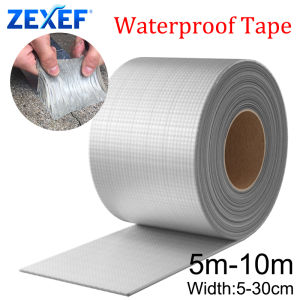 Waterproof Tape High Temperature Resistance Aluminum Foil Thicken Butyl Tape Wall Pool Roof Crack Duct Repair Sealed Self Tape