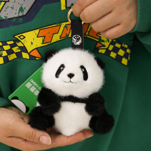 Adorable Panda Plush Toy Hanging Ornament Faux Otter Fur Soft Velvet Material Quality Craftsmanship from Chengdu
