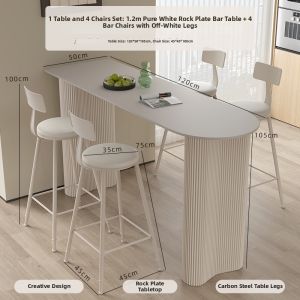 TENGTIE |Elegant Home-use Bar Table Semi-circle High-leg