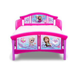 Adjustable Height Children Bed with Guardrail 45cm