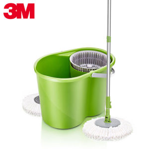 Scotch-Brite Automatic Spin Mop with Superfine Fiber Rotating Bucket for Home Use Dual Purpose Dry/Wet Two-in-One T1