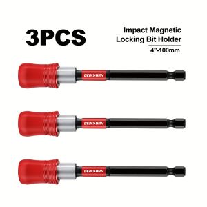 Geinxurn1/3/5/21PCS 100mm Impact Magentic Locking Bit Holder Set With 100mm ULTRA TORQUE Bit Set Magnetic S2 Steel Bits Set