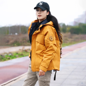 Casual Outdoor Windproof Hooded Jacket for Men And Women Spring Autumn Winter New Style Climbing Mountain Coat Polyester Fabric