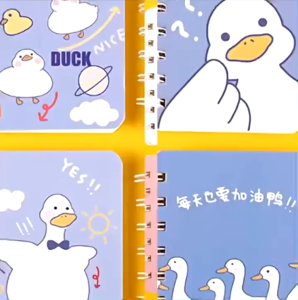 KK 1PC A7 Cartoon Student Mini Portable Cute Pocket Coil Notebook Office Notepads School Supplies