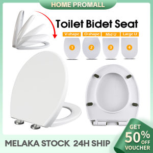Toilet Seat Cover U/V/O Type Standard Wc Toilet Bowl Seat Cover Replacement Soft Close Heavy Duty Quiet Toilet Cover Seat Durable Toilet Bowl Cover