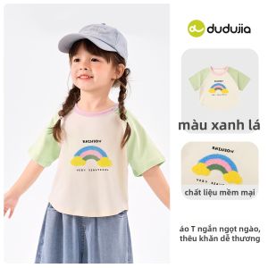 DUDUJIA | Áo Thun Ngắn Tay Mỏng Hè Cho Bé