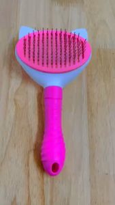Lược chải lông răng thưa massage cho Chó Mèo có nút bấm nhả lông (mẫu mới) - Love Pets Shop