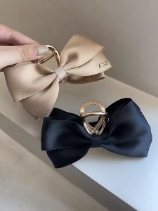 Black Big Bow Hair Clip Fashion Shark Clip Clip Hair Women Hair Clip Korea Style Kepit Rambut 鲨鱼夹