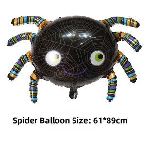 No Brand | Halloween Pumpkin Spider Bat Foil Balloons for Children Decoration
