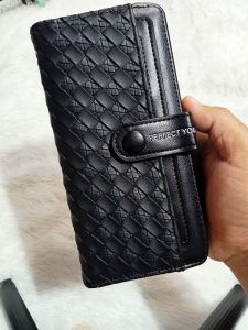 dompet panjang lipat anyaman