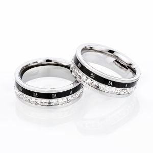 GUDUD | Mens Fashionable Rotatable Moissanite Ring
