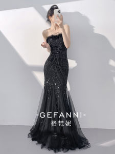 High-end Party Evening Gown Strapless