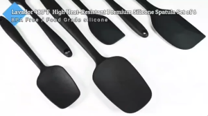 Set of 6 Silicone Spatula Non-stick Silicone Scraper Heat Resistant Baking Tool Spatula Pastry Tools Accessories